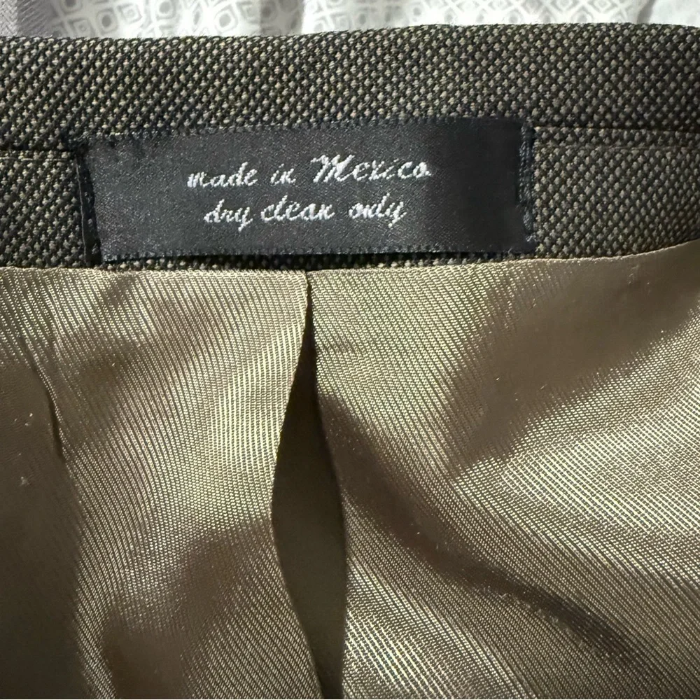 Andrew Fezza Fusion Super Luxury Wool Suit Taupe Gray Size 42R Pants 36 Waist
